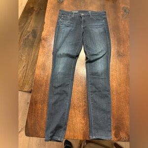 Ag Adriano Goldschmied Women's Skinny Jeans - Dark Blue Denim